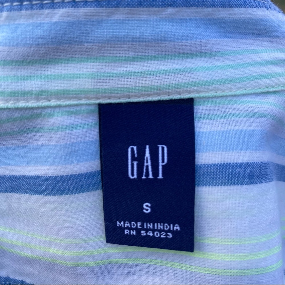 Small Gap Striped Collared Button Down Shirt - image 6